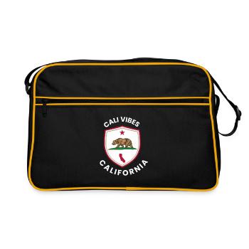 Cali Vibes California Shield - Sac Retro - noir/or - Devant