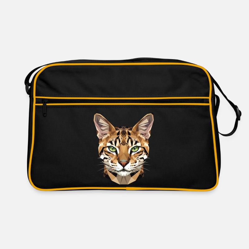 Savannah Chat Maman Chat Serval Léopards mignons Sac Retro