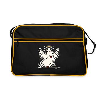 Friedens Taube Heilender Herz - Sac Retro - noir/or - Devant