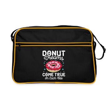 Restauration rapide en donuts - Sac Retro - noir/or - Devant
