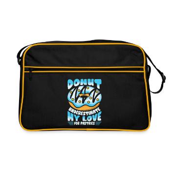 Restauration rapide en donuts - Sac Retro - noir/or - Devant
