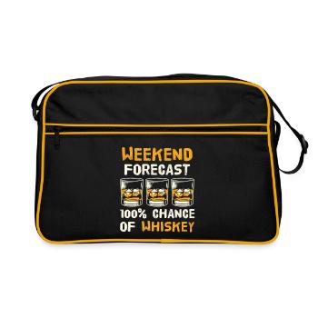 Prévisions du week-end : 100 % de chances d’art amusant au whisky - Sac Retro - noir/or - Devant