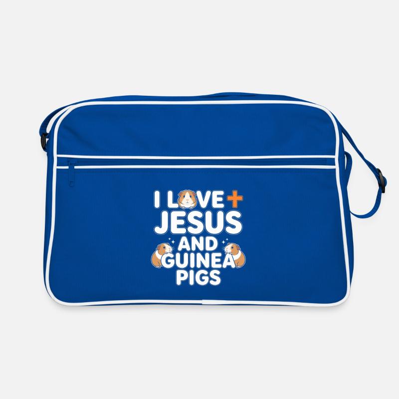 J’aime Jésus et les cochons d’Inde Sac Retro
