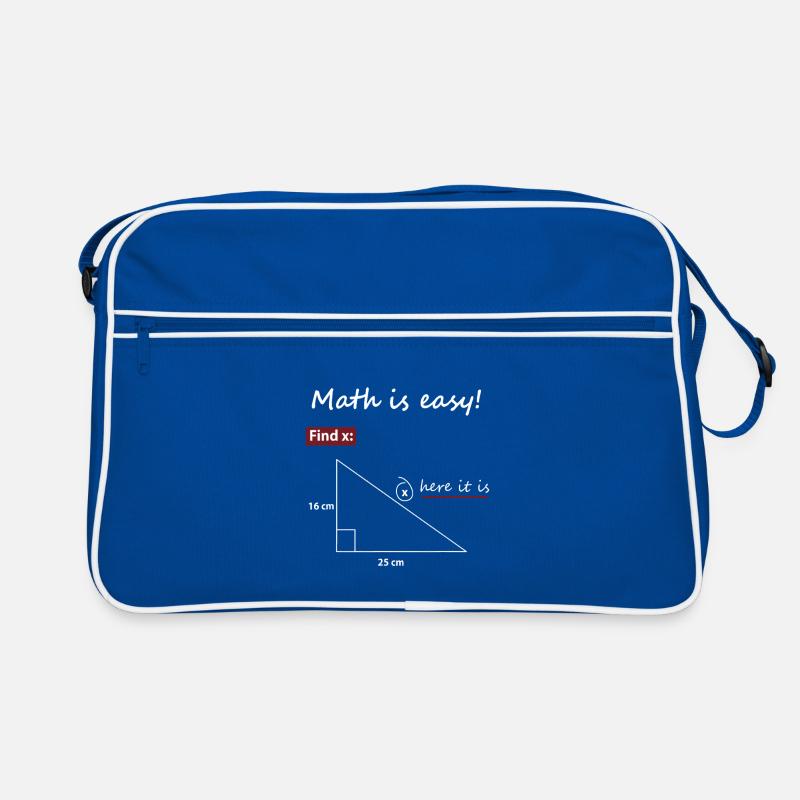 Trouver X Triangle Math Art Sac Retro