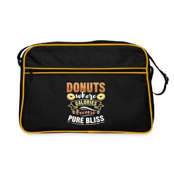 Restauration rapide en donuts - Sac Retro - noir/or - Devant