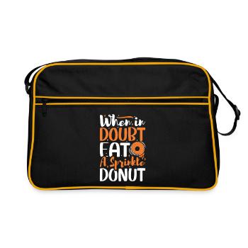 Restauration rapide en donuts - Sac Retro - noir/or - Devant