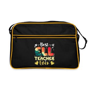 ELL Teacher English Language - Retro Bag - black/gold - Front