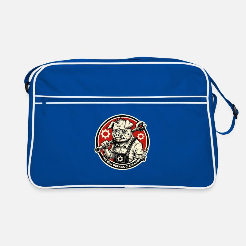 Echtes Heldenschwein der Arbeiterklasse Retro Tasche