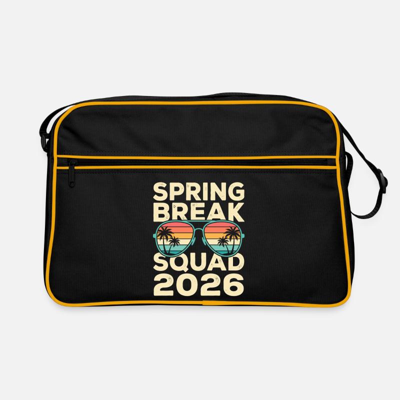 Spring Break Squad 2026 Design rétro de palmiers Sac Retro