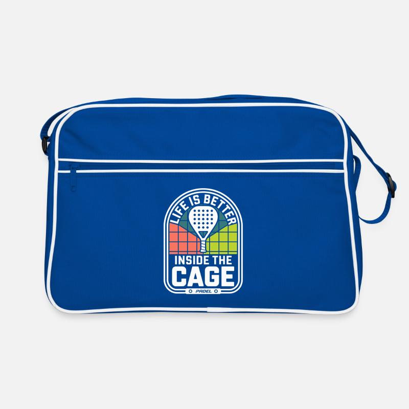 Padel Player Life Is Better Inside The Cage Padel Retro Bag