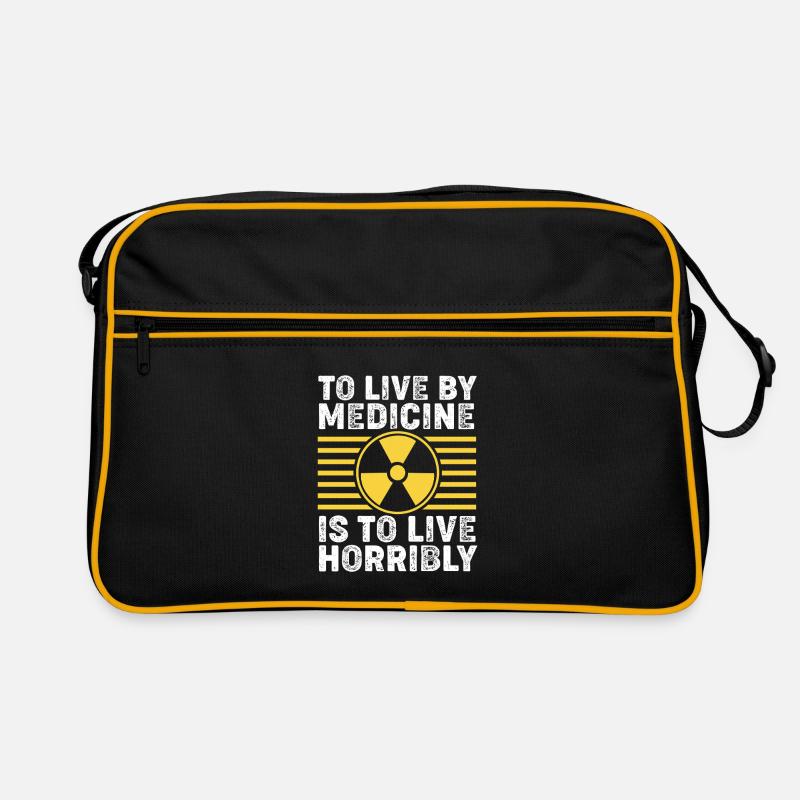 Radiologie Nuklear Atom Nuklearmedizin Retro Tasche