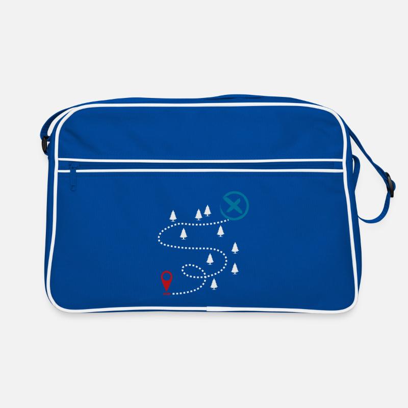 Carte d’aventure graphique de géocaching Sac Retro