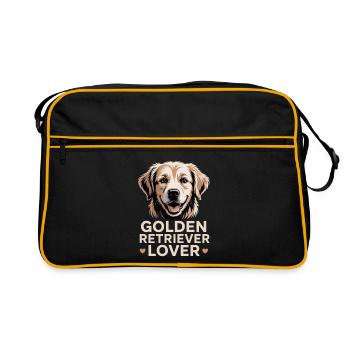 Golden Retriever Lover - Retro Bag - black/gold - Front