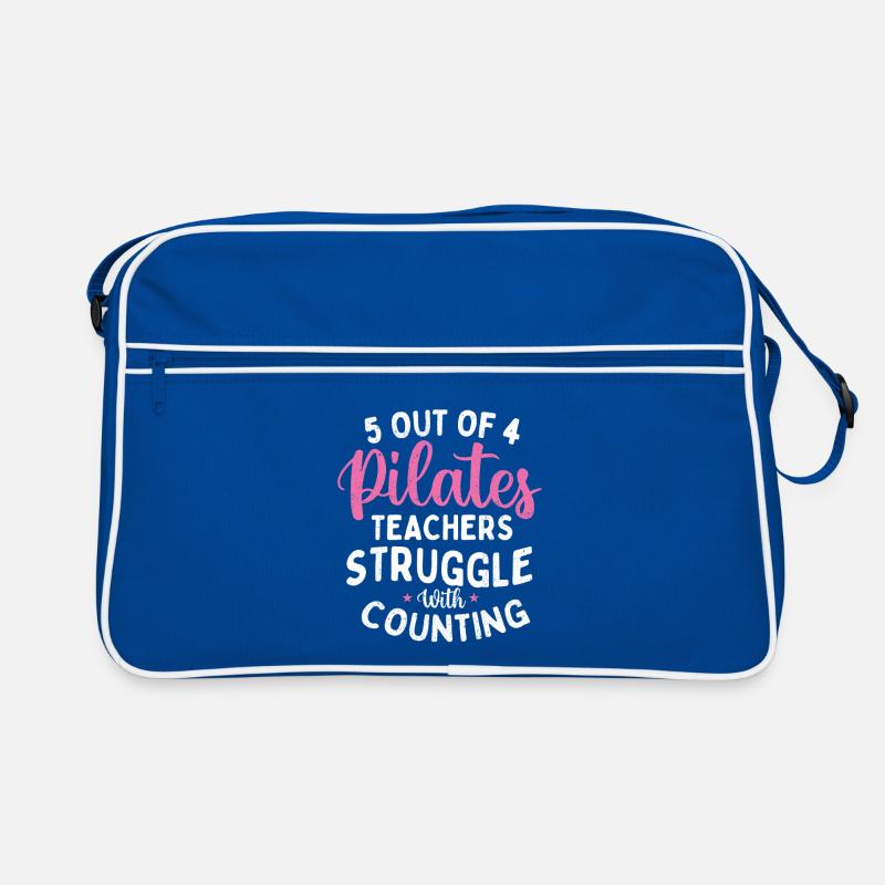 5 sur 4 Professeurs de Pilates Comptant les blagues Sac Retro