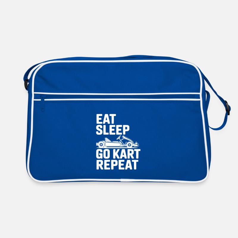 Eat Sleep Go Kart Repeat Retro Bag