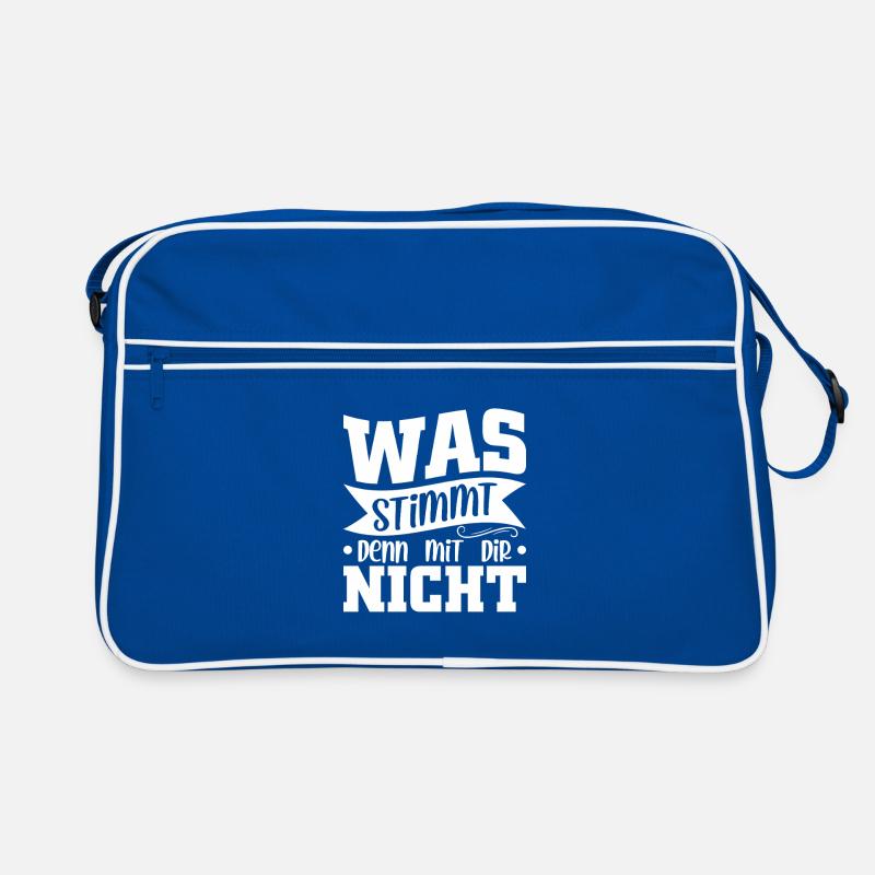 Was stimmt denn mit dir nicht Retro Tasche