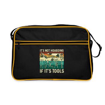 Pas d’accumulation si les outils Humour du travail du bois - Sac Retro - noir/or - Devant