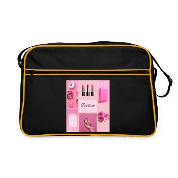 Glam rose Toothie - Sac Retro - noir/or - Devant