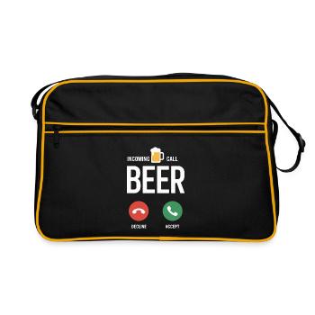 Bier Appel entrant Bière JGA Herren Männerabend - Sac Retro - noir/or - Devant
