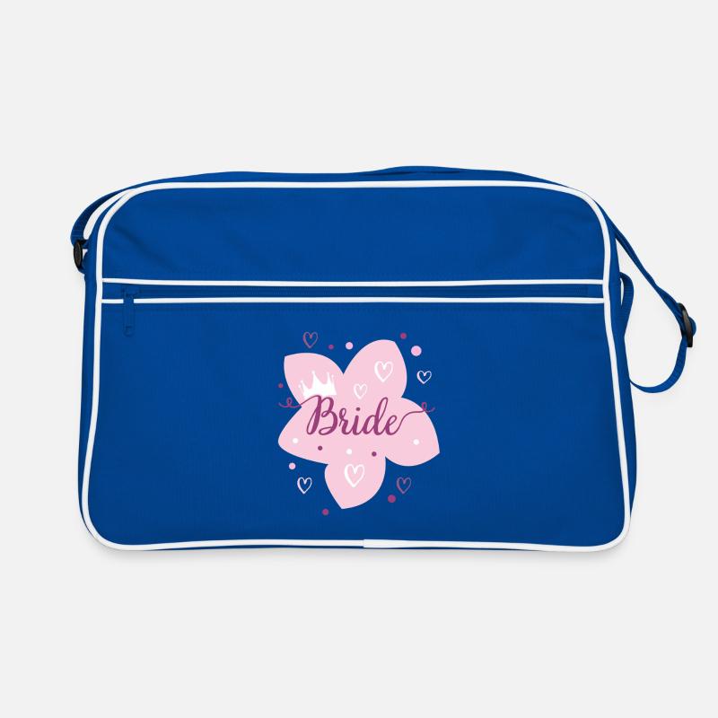 Hochzeit Brautblume Rosa Krone Retro Tasche