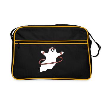 Hula Hup Hopp Halloween Hullern Huller Ghost - Retro Bag - black/gold - Front