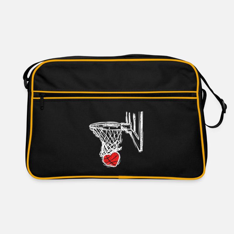 Heart Hoop Dunk - Retro Bag - black/gold