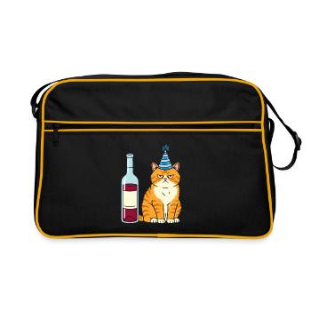 Hangover party hat - Retro Bag - black/gold - Front