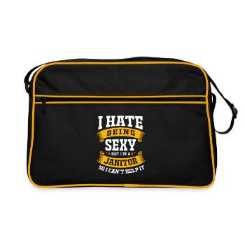 caretaker - Retro Bag - black/gold - Front