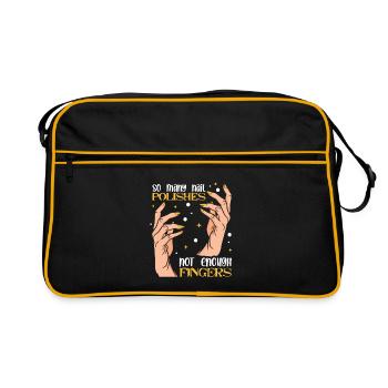 Nail Designer Nail Designer Cosmetics Nail Salon - Retro Bag - black/gold - Front