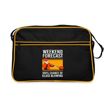 Glass Glassblower - Retro Bag - black/gold - Front
