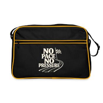 No Pace No Pressure - Retro Bag - black/gold - Front