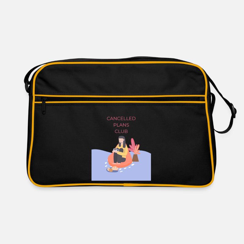 Abgesagte Pläne Club - Retro Tasche - Schwarz/Gold