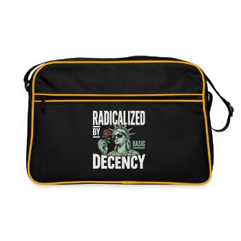 Radicalized by Decency Statue - Retro Bag - black/gold - Front