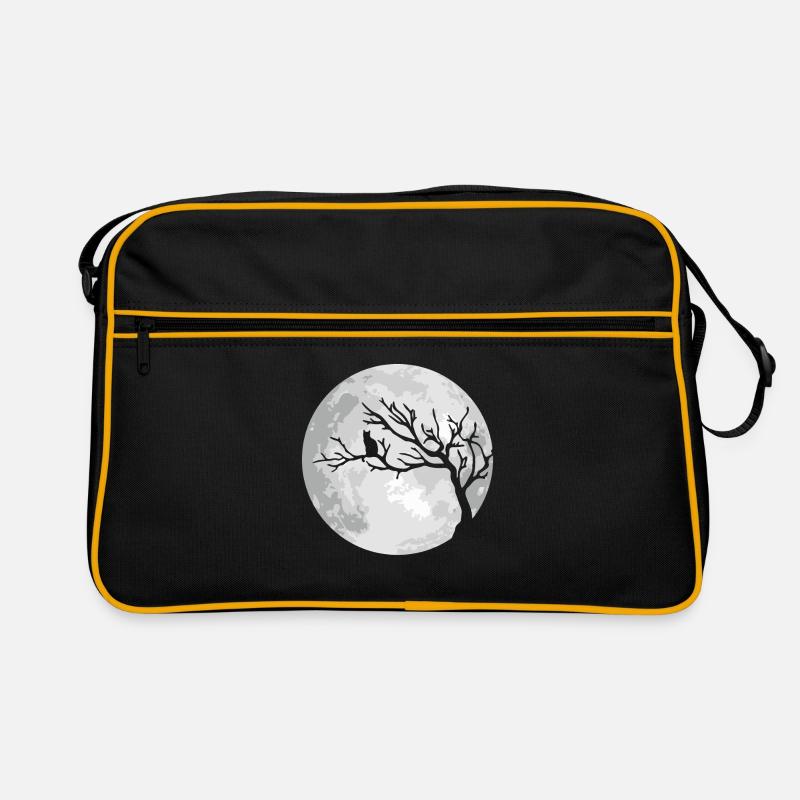 Lune de Chat Lune d’Halloween Sac Retro