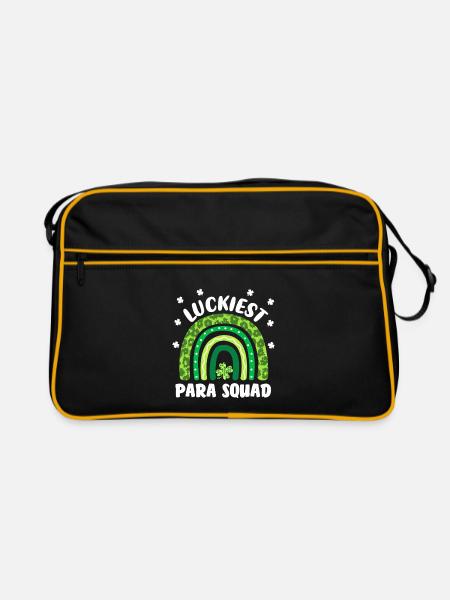 Luckiest Para Squad - Retro Bag - black/gold - Front