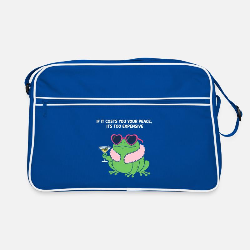 Friedlicher Frosch-Martini Retro Tasche