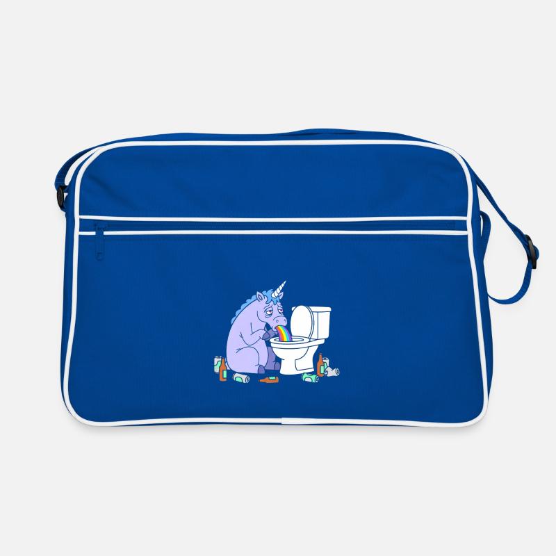 Klo Regenbogen Einhorn Retro Tasche