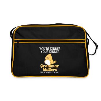 grammaire - Sac Retro - noir/or - Devant