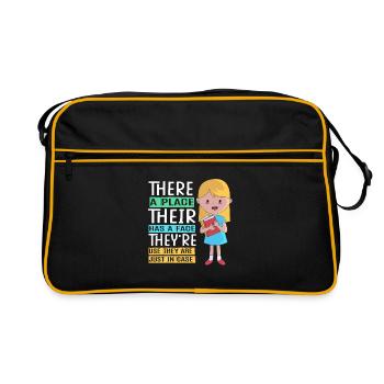 Grammar English Spelling - Retro Bag - black/gold - Front