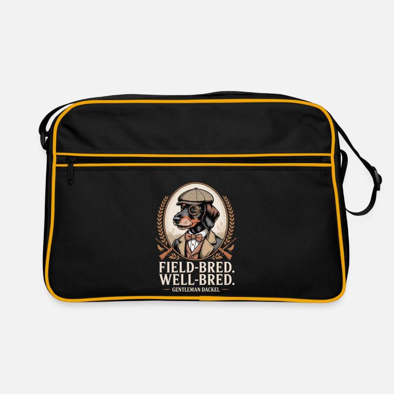 Gentleman Dackel Retro Tasche