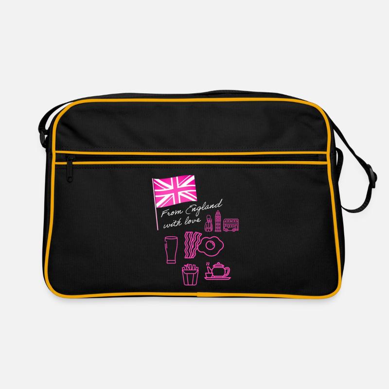 EXANGLIA (Texte rose + blanc) Sac Retro