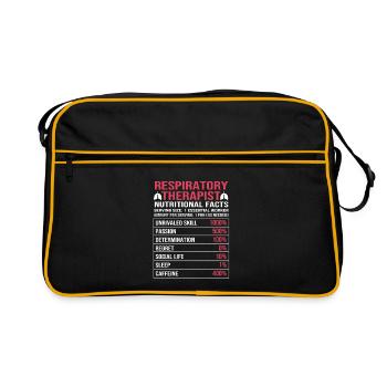 Breathing Breathing Respiratory Therapist Oxygen - Retro Bag - black/gold - Front