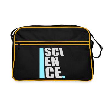 Science Science Statement Nerd Education Saying - Retro Bag - black/gold - Front