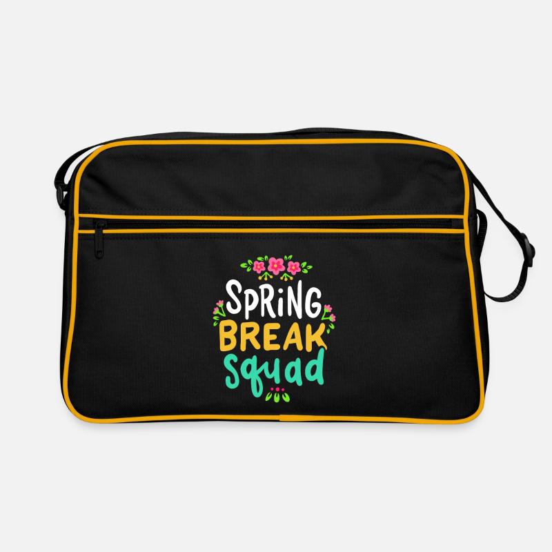 Spring Break Squad Floral Retro Tasche
