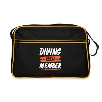 Drinking Crew - Retro Tasche - Schwarz/Gold - Vorne
