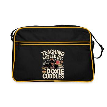 Enseignant teckel - Sac Retro - noir/or - Devant