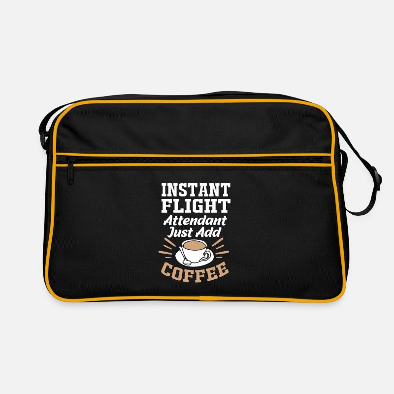 Stewardess Flugbegleiter Retro Tasche