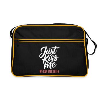Parlez-moi plus tard Küss Mich JGA Soirée en solo - Sac Retro - noir/or - Devant