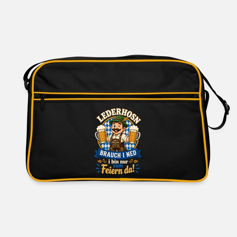 Lederhosen Feiern Prost Retro Tasche