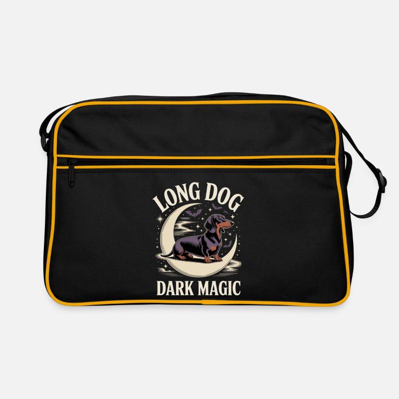 Dark Magic Dackel Retro Tasche